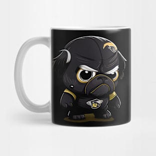 French Bulldog (Pug) as football player seven Mug